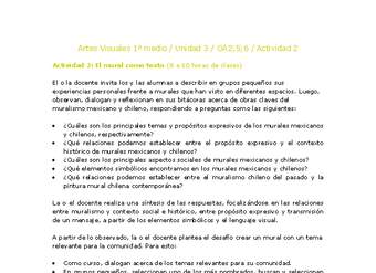 Artes Visuales 1 medio-Unidad 3-OA2;5;6-Actividad 2