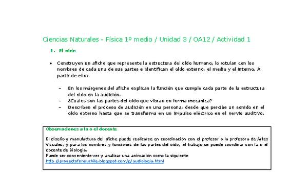 Ciencias Naturales 1 medio-Unidad 3-OA12-Actividad 1