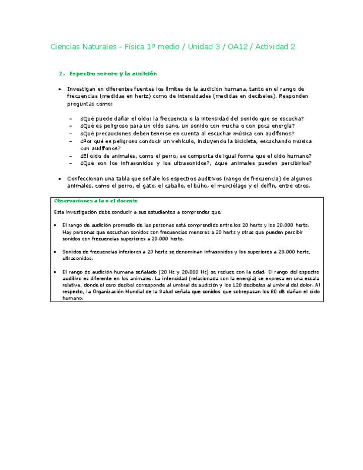 Ciencias Naturales 1 medio-Unidad 3-OA12-Actividad 2