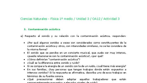 Ciencias Naturales 1 medio-Unidad 3-OA12-Actividad 3