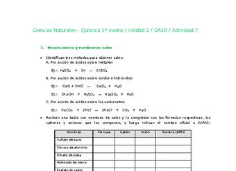 Ciencias Naturales 1 medio-Unidad 3-OA19-Actividad 7