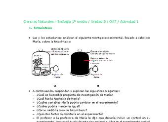 Ciencias Naturales 1 medio-Unidad 3-OA7-Actividad 1