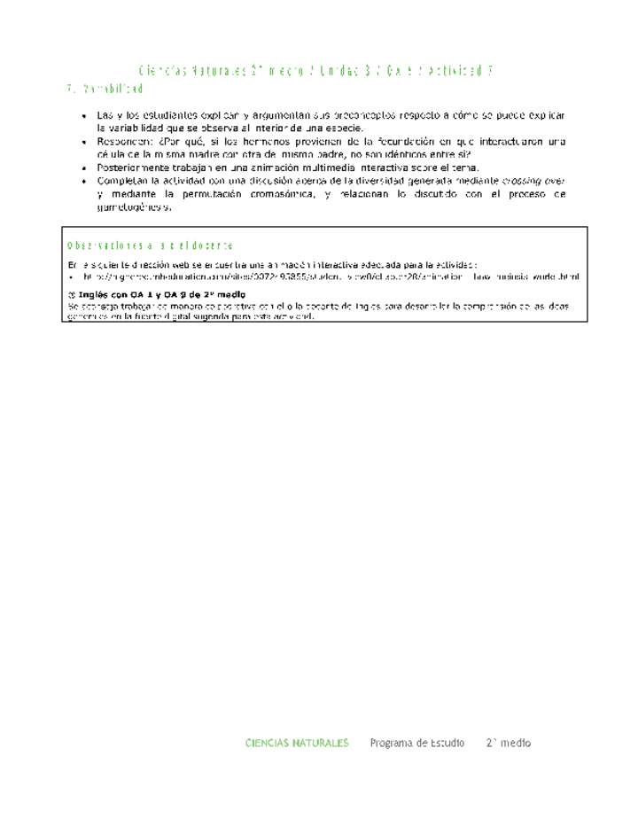 Ciencias Naturales 2 medio-Unidad 3-OA6-Actividad 7