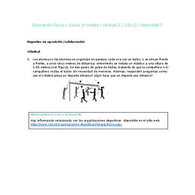 Educación Física 1 medio-Unidad 3-OA1;2-Actividad 7