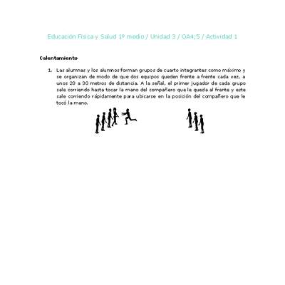 Educación Física 1 medio-Unidad 3-OA4;5-Actividad 1