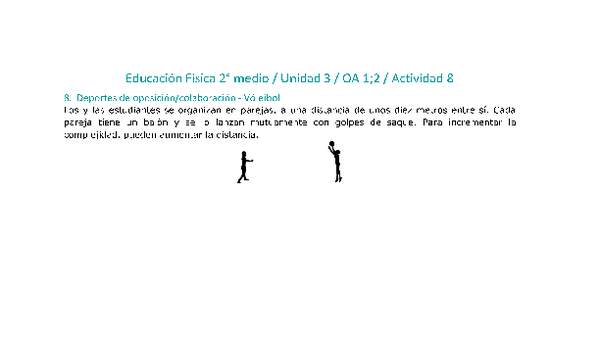 Educación Física 2 medio-Unidad 3-OA1;2-Actividad 8