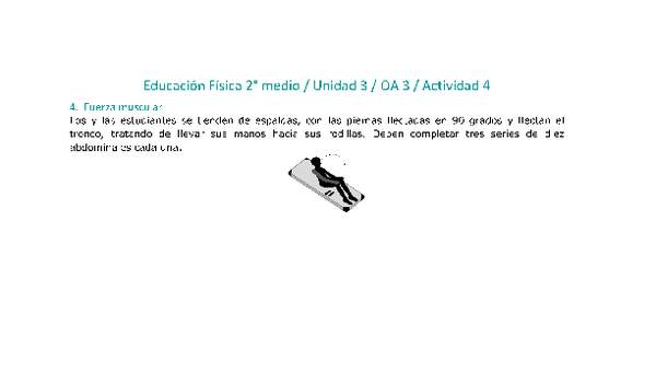 Educación Física 2 medio-Unidad 3-OA3-Actividad 4