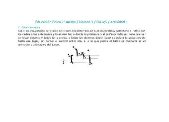 Educación Física 2 medio-Unidad 3-OA4;5-Actividad 1