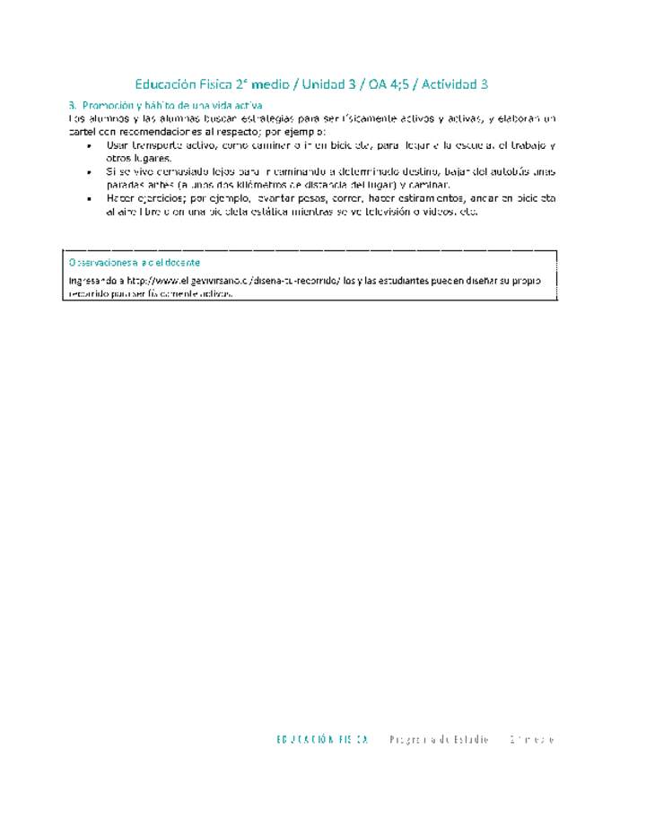 Educación Física 2 medio-Unidad 3-OA4;5-Actividad 3