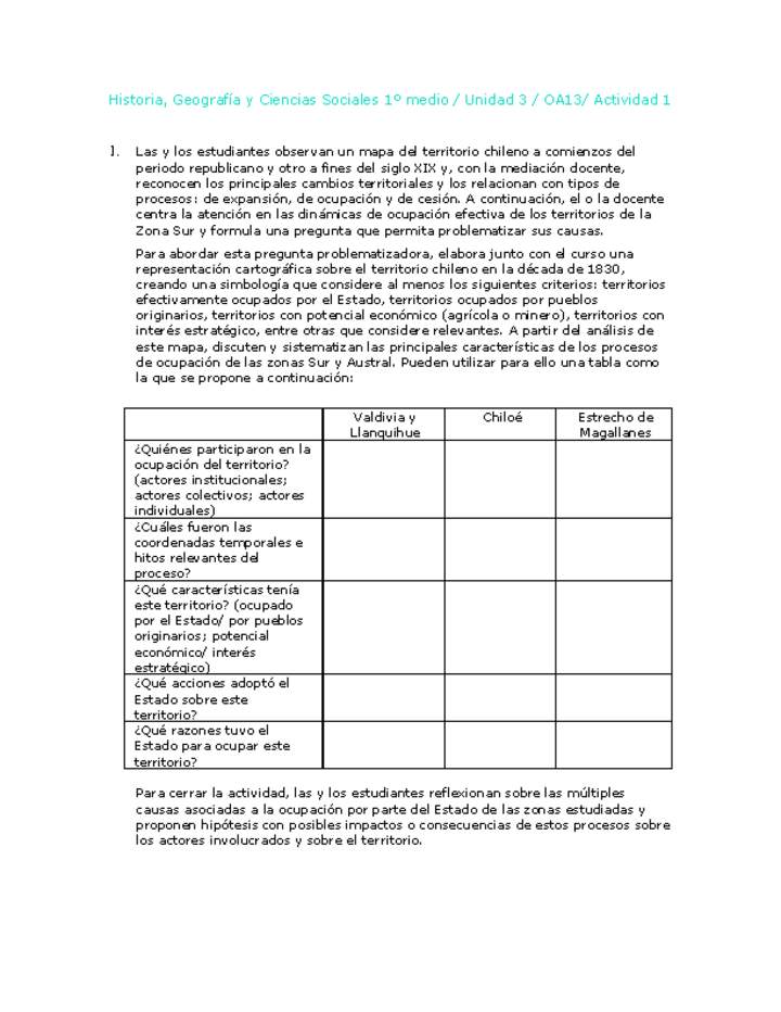 Historia 1 medio-Unidad 3-OA13-Actividad 1