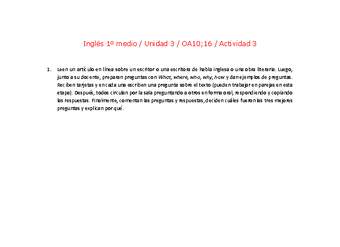 Inglés 1 medio-Unidad 3-OA10;16-Actividad 3