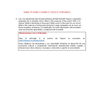 Inglés 1 medio-Unidad 3-OA11;5-Actividad 2