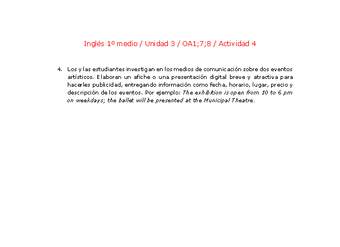 Inglés 1 medio-Unidad 3-OA1;7;8-Actividad 4