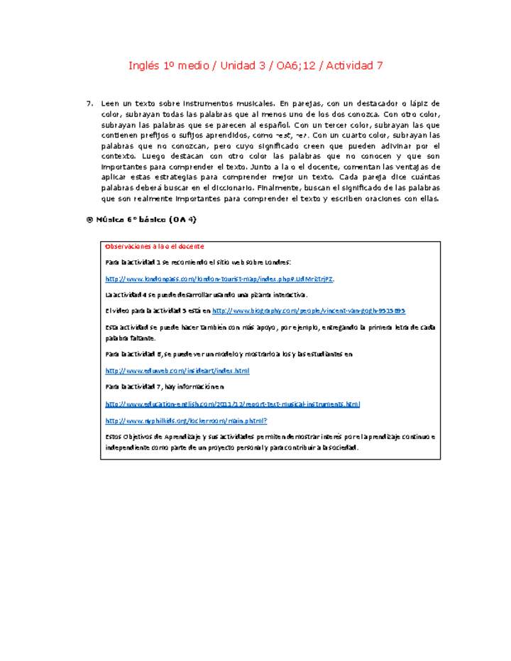 Inglés 1 medio-Unidad 3-OA6;12-Actividad 7