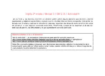Inglés 2 medio-Unidad 3-OA5;11-Actividad 4