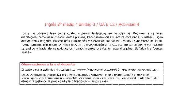 Inglés 2 medio-Unidad 3-OA6;12-Actividad 4