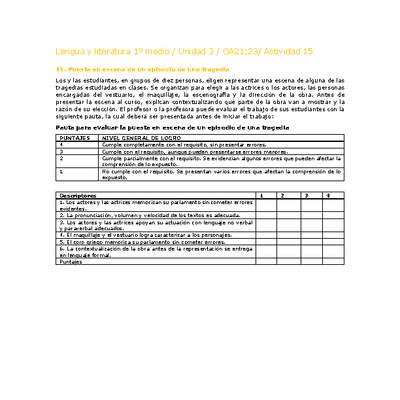 Lengua y Literatura 1 medio-Unidad 3-OA21;23-Actividad 15