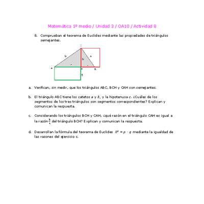 Matemática 1 medio-Unidad 3-OA10-Actividad 8