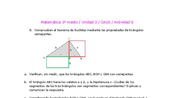 Matemática 1 medio-Unidad 3-OA10-Actividad 8
