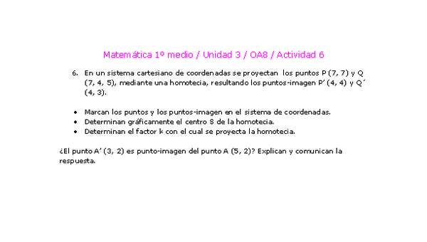 Matemática 1 medio-Unidad 3-OA8-Actividad 6