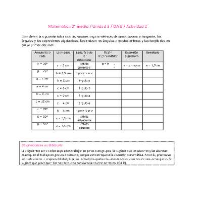 Matemática 2 medio-Unidad 3-OA8-Actividad 2