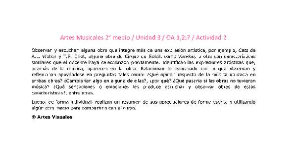 Artes Musicales 2 medio-Unidad 3-OA1;2;7-Actividad 2
