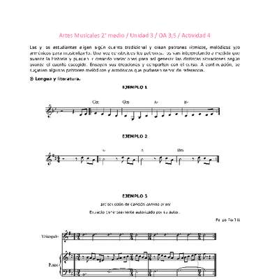 Artes Musicales 2 medio-Unidad 3-OA3;5-Actividad 4