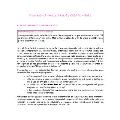 Orientación 1 medio-Unidad 3-OA5-Actividad 1