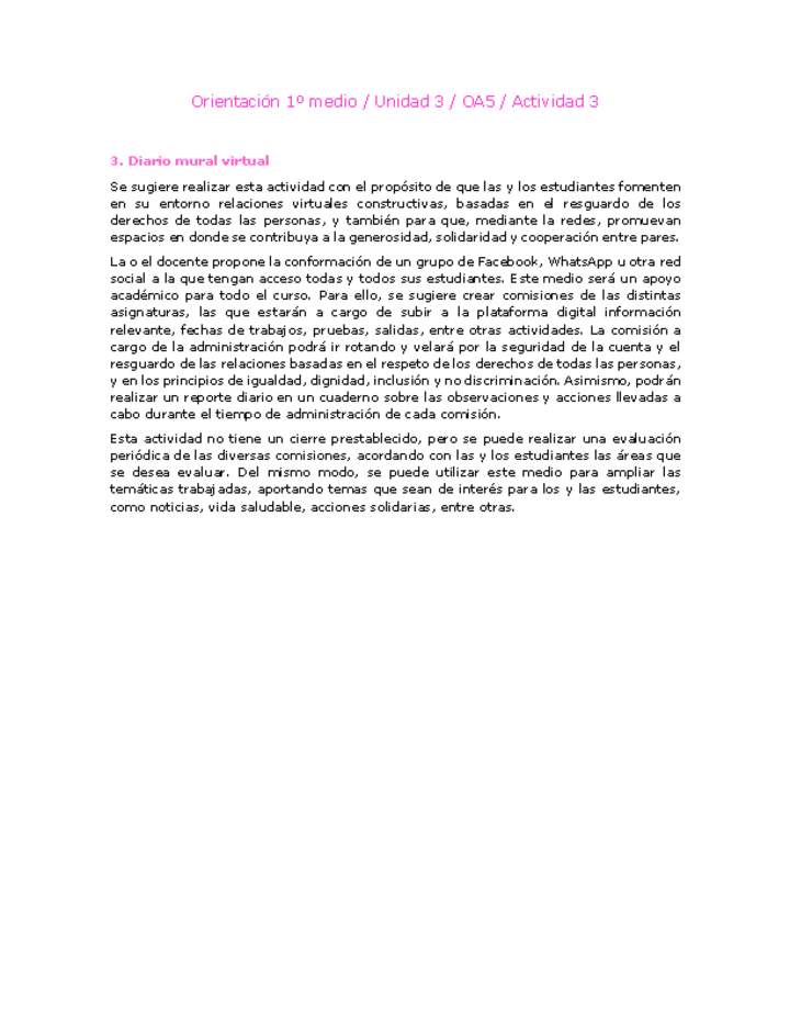 Orientación 1 medio-Unidad 3-OA5-Actividad 3