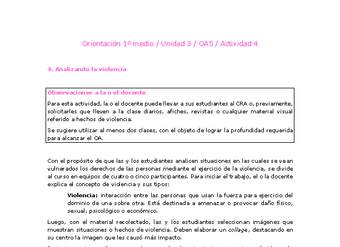 Orientación 1 medio-Unidad 3-OA5-Actividad 4