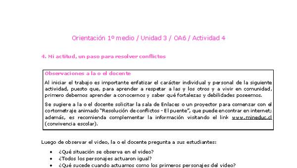 Orientación 1 medio-Unidad 3-OA6-Actividad 4