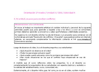 Orientación 1 medio-Unidad 3-OA6-Actividad 4