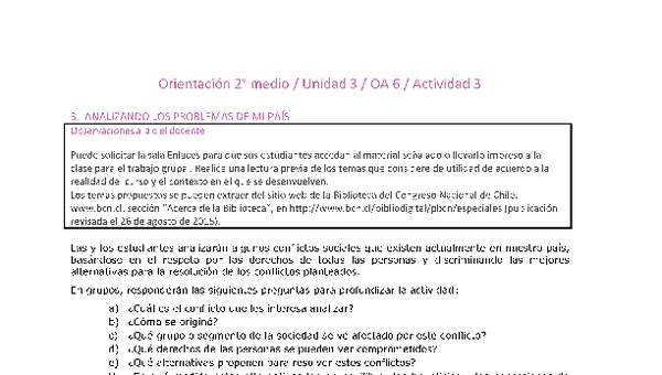 Orientación 2 medio-Unidad 3-OA6-Actividad 3