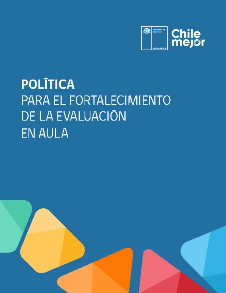 Política para el Fortalecimiento de la Evaluación en Aula