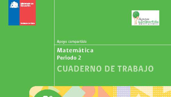 Cuaderno de trabajo para la Unidad 2, Matemática 3° básico.