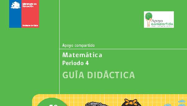 Guía didáctica para la Unidad 4, Matemática 4° básico.