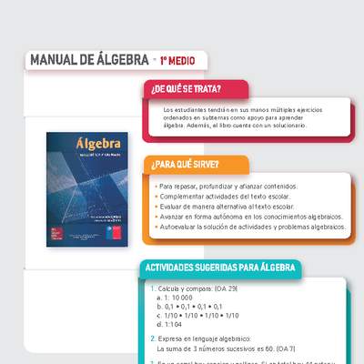 Álgebra 1° Medio