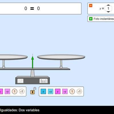 Explorador de Igualdades: Dos variables