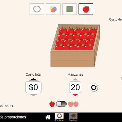 Pista de juego de proporciones