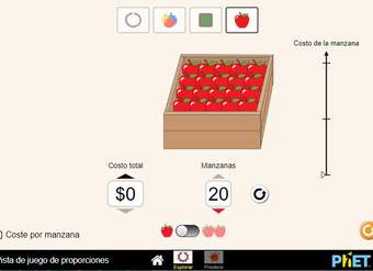 Pista de juego de proporciones