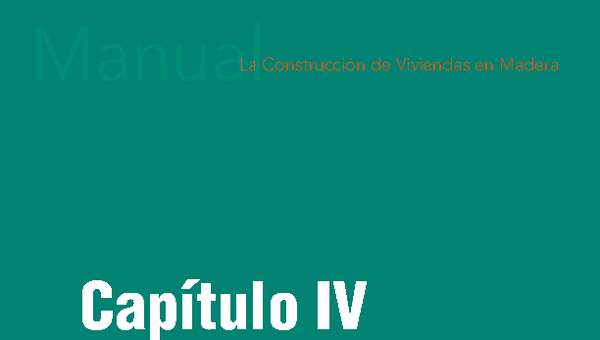 Manual La construcción de viviendas en madera. Capítulo 4: Terminaciones.