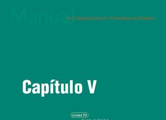 Manual La construcción de viviendas en madera. Capítulo 5: Gestión de calidad.