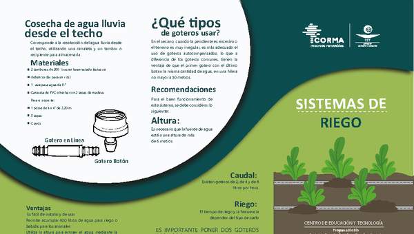 Tríptico sistemas de riego