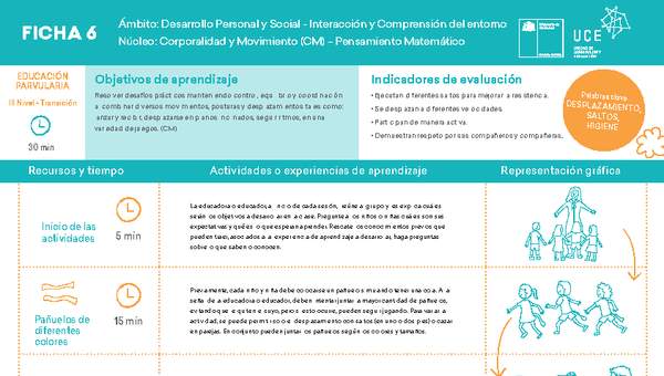 ED NT  Ficha N° 06 Movimiento en 15 minutos