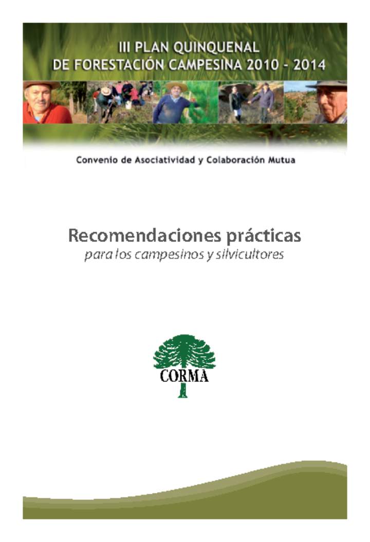 Recomendaciones prácticas para los campesinos y silvicultores