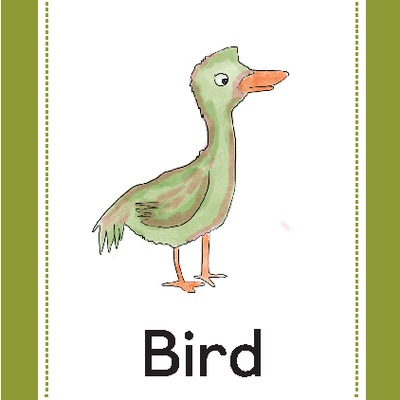 Tarjeta para imprimir o proyectar Bird