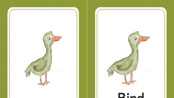 Tarjeta para imprimir o proyectar Bird