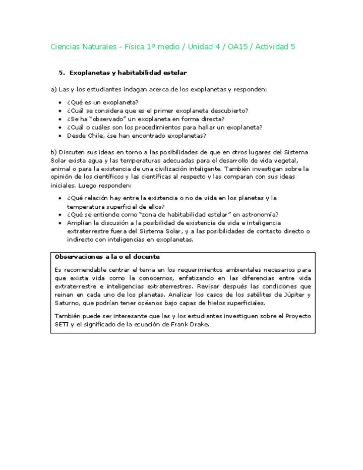 Ciencias Naturales 1 medio-Unidad 4-OA15-Actividad 5