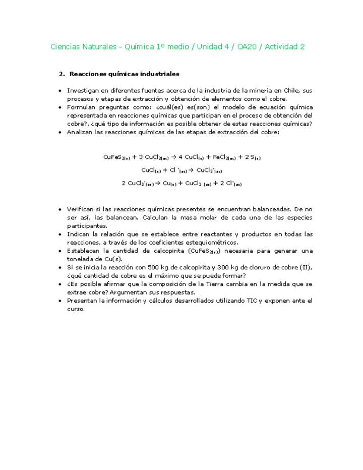 Ciencias Naturales 1 medio-Unidad 4-OA20-Actividad 2