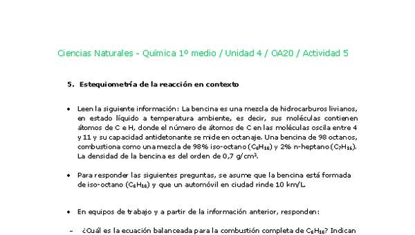 Ciencias Naturales 1 medio-Unidad 4-OA20-Actividad 5